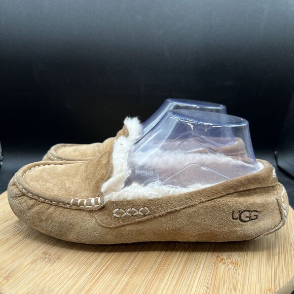 UGG Shoes - UGG Australia Women's Size 7 Ansley Tan Slippers 3312 Sherpa Lined Shoes